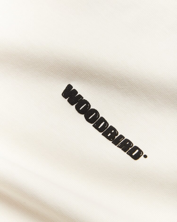Woodbird Beam Tram T-Shirt 'Off White'