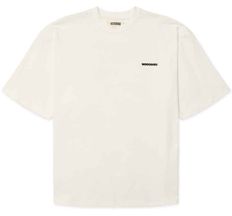 Woodbird Beam Tram T-Shirt 'Off White'