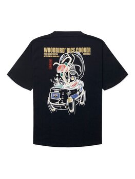 Woodbird Baine Cook T-Shirt 'Dark Navy'