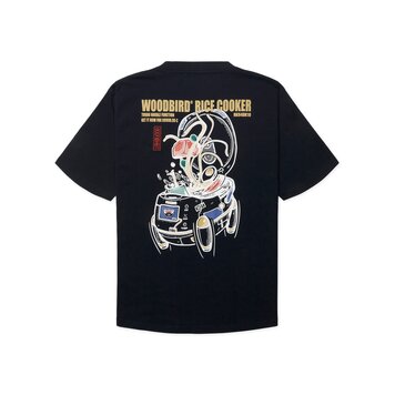 Woodbird Baine Cook T-Shirt 'Dark Navy'