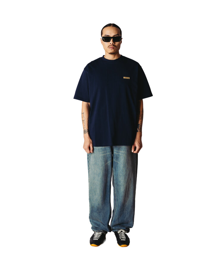 Woodbird Baine Cook T-Shirt 'Dark Navy'