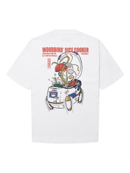 Woodbird Baine Cook T-Shirt 'White'