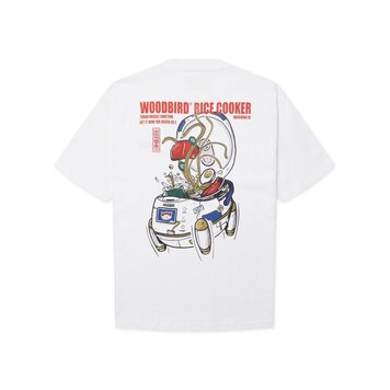 Woodbird Baine Cook T-Shirt 'White'