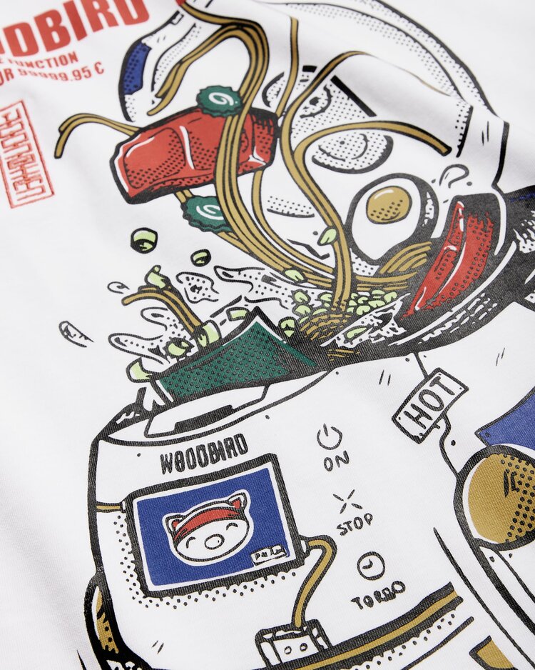 Woodbird Baine Cook T-Shirt 'White'