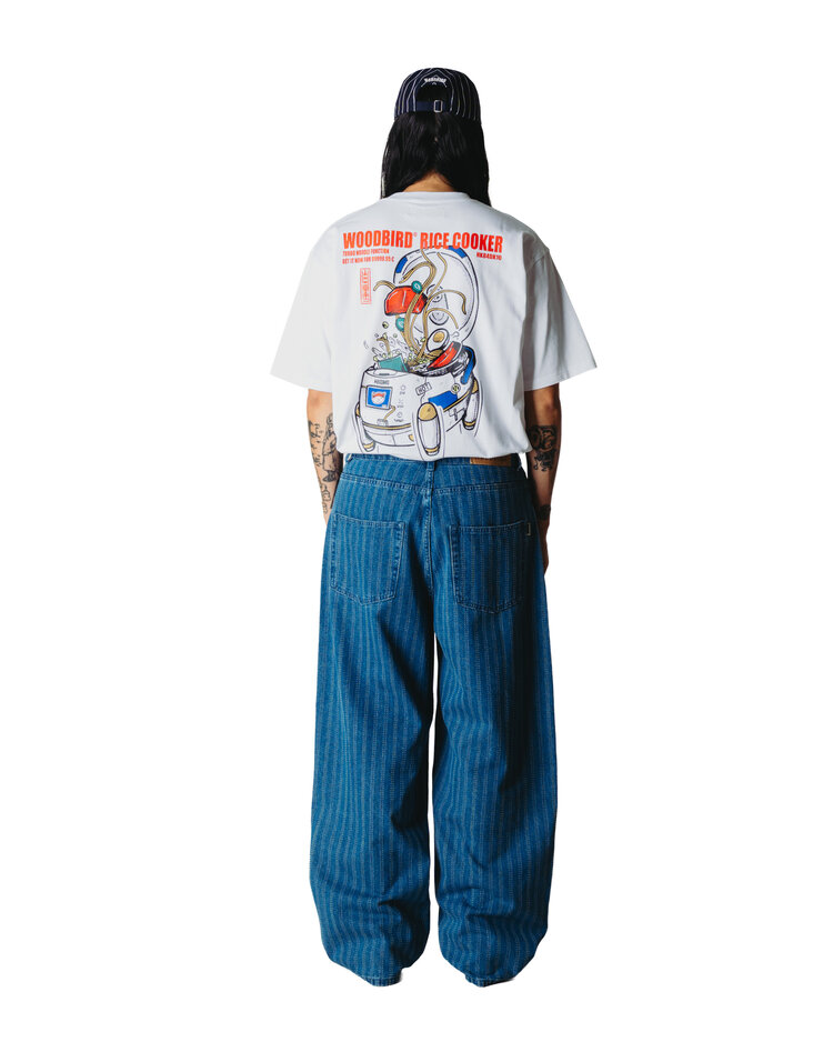Woodbird Baine Cook T-Shirt 'White'