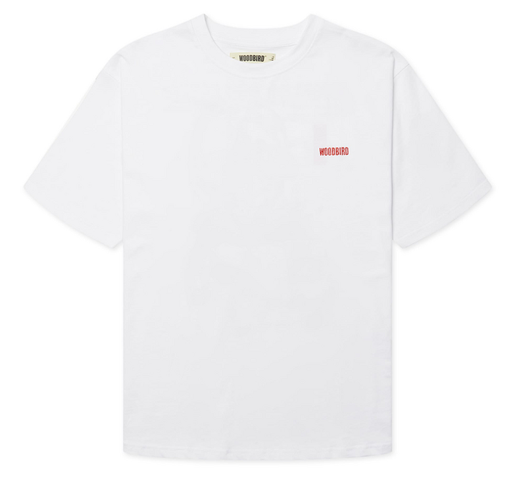 Woodbird Baine Cook T-Shirt 'White'