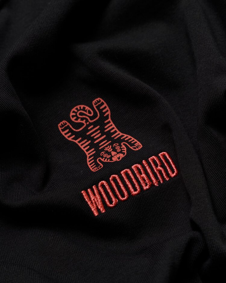Woodbird Baine Tiger T-Shirt 'Black'