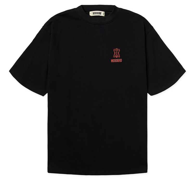 Woodbird Baine Tiger T-Shirt 'Black'
