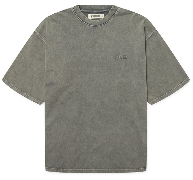 Woodbird Beam Tinted T-Shirt 'Dusty Green'