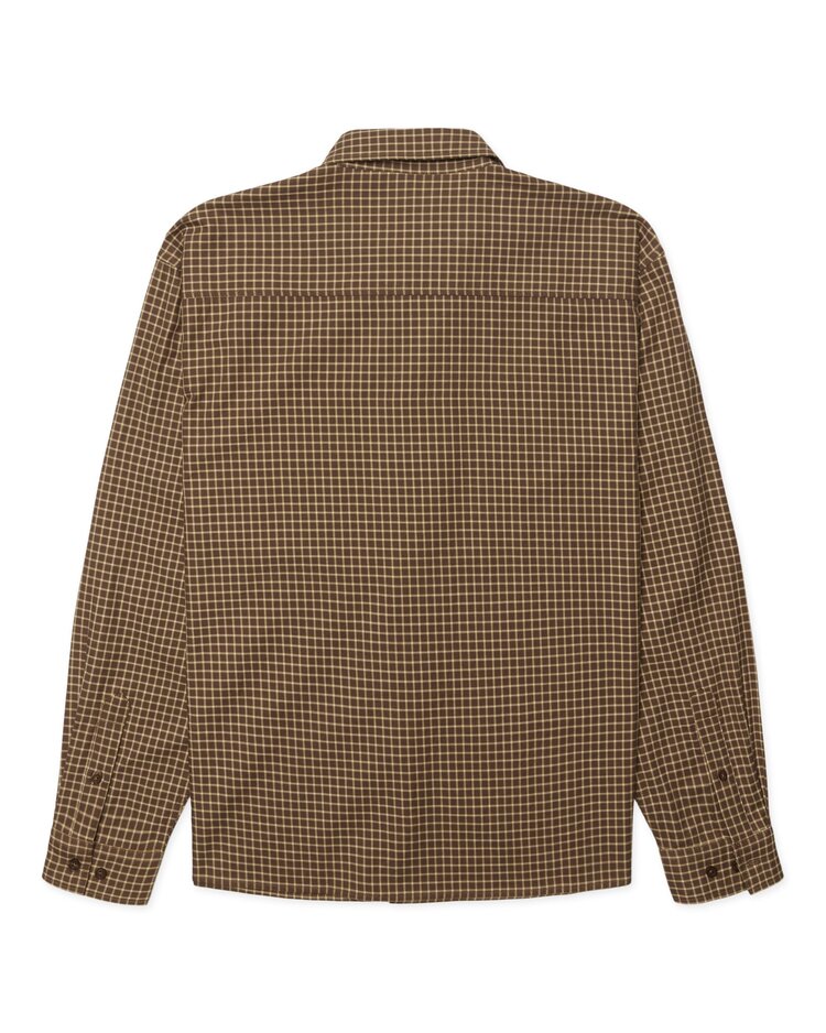 Woodbird Buzo Man Check Shirt 'Brown Honey'