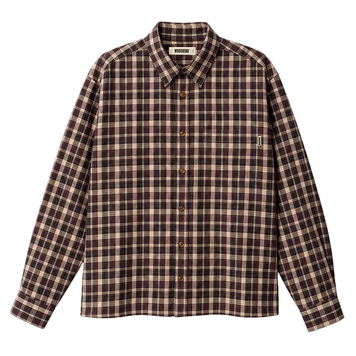 Woodbird Buzo Xiu Check Shirt 'Sand Fudge'