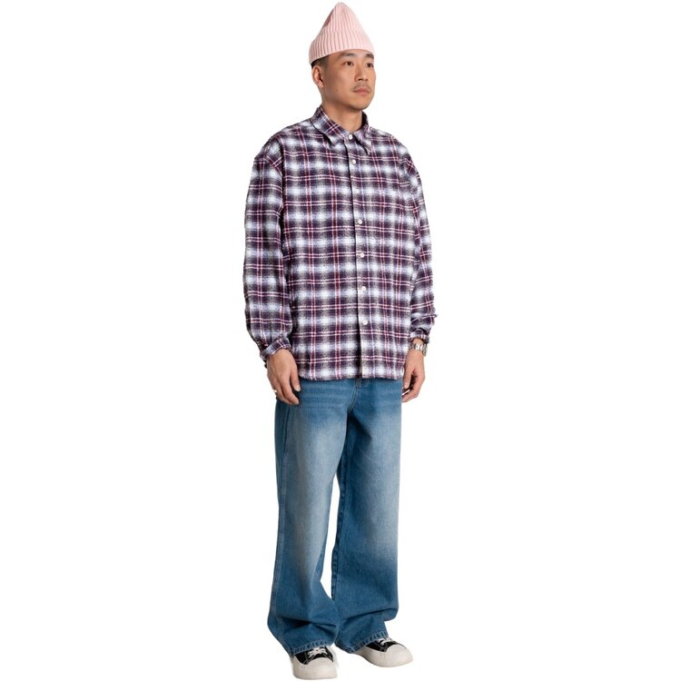 Woodbird Jong Em Check Shirt 'Red Check'
