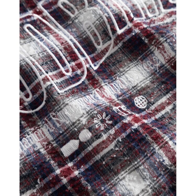 Woodbird Jong Em Check Shirt 'Red Check'
