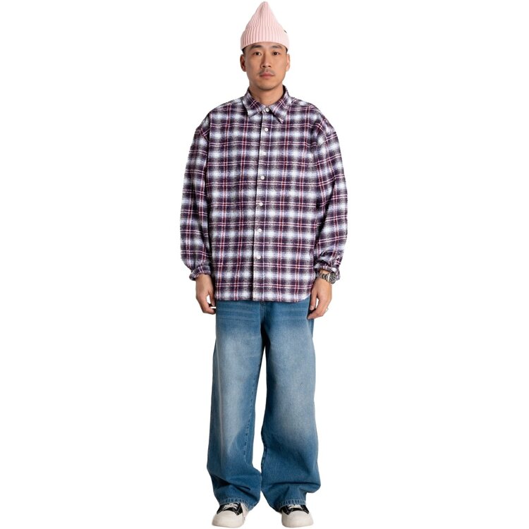 Woodbird Jong Em Check Shirt 'Red Check'