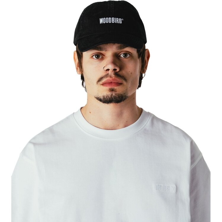 Woodbird Core Twill Cap 'Black / White'
