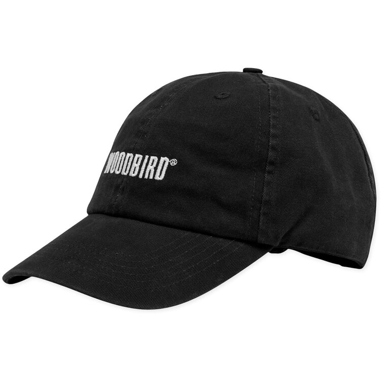 Woodbird Core Twill Cap 'Black / White'