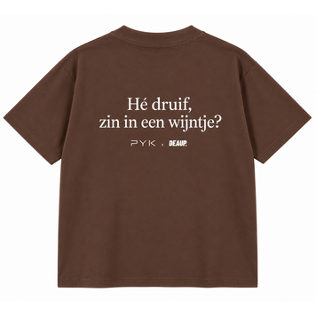 DEAUP Pyk x DEAUP He Druif T-shirt 'Brown'