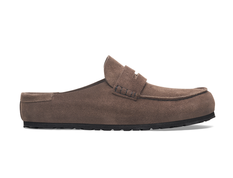 Birkenstock Naples Wrapped Suede 'Concrete Gray'