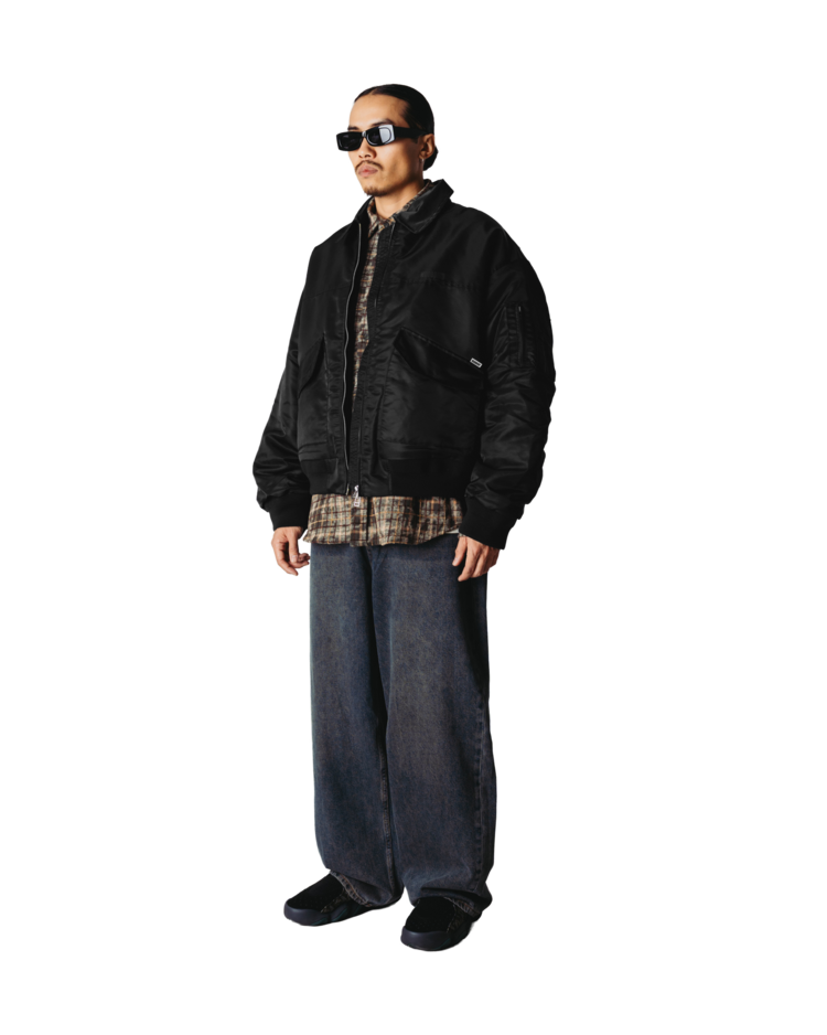 Woodbird Osamu Bomber Jacket 'Black'