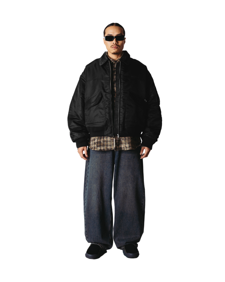 Woodbird Osamu Bomber Jacket 'Black'