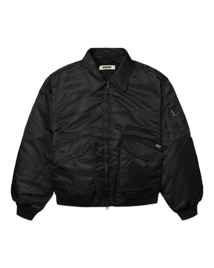 Woodbird Osamu Bomber Jacket 'Black'