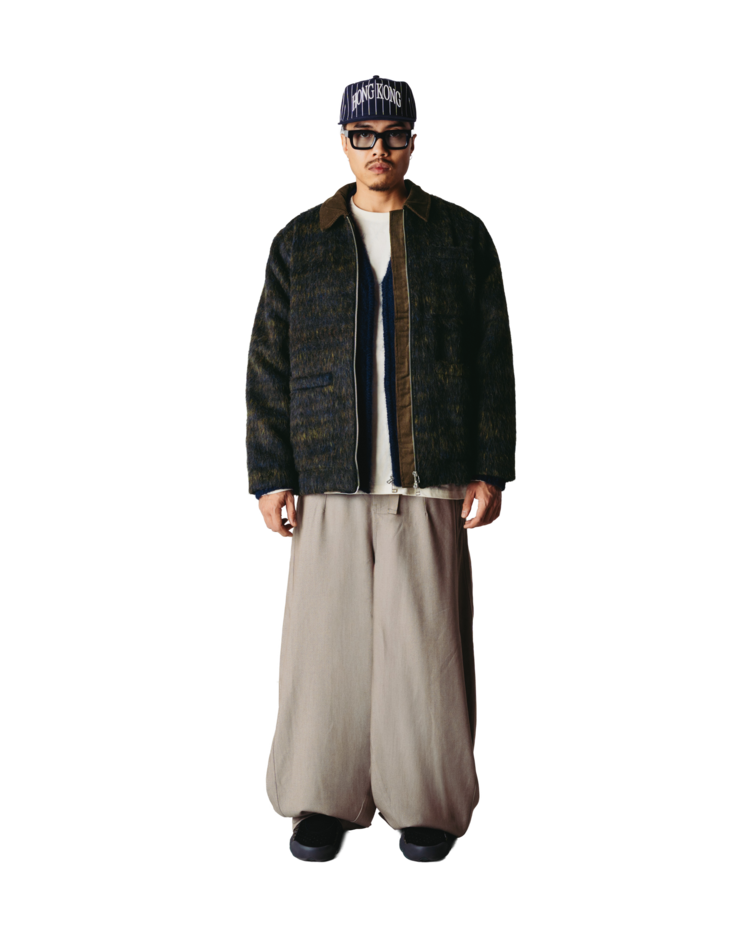 Woodbird Blade Hairy Zip Jacket  'Dark Olive'