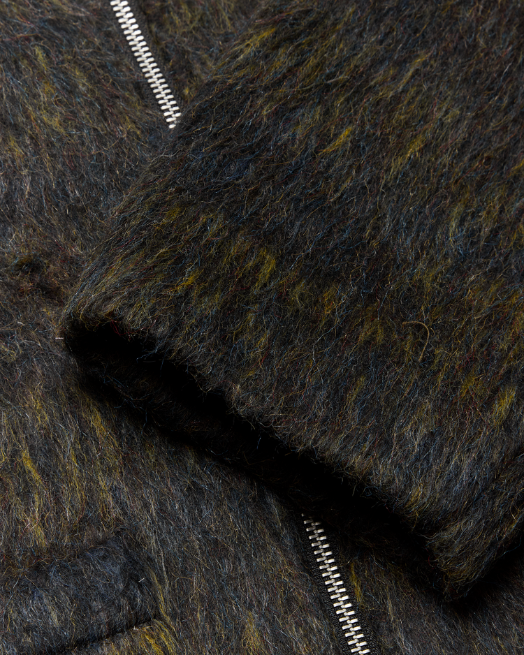 Woodbird Blade Hairy Zip Jacket  'Dark Olive'
