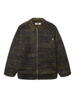 Woodbird Blade Hairy Zip Jacket  'Dark Olive'