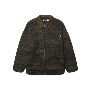Woodbird Blade Hairy Zip Jacket  'Dark Olive'