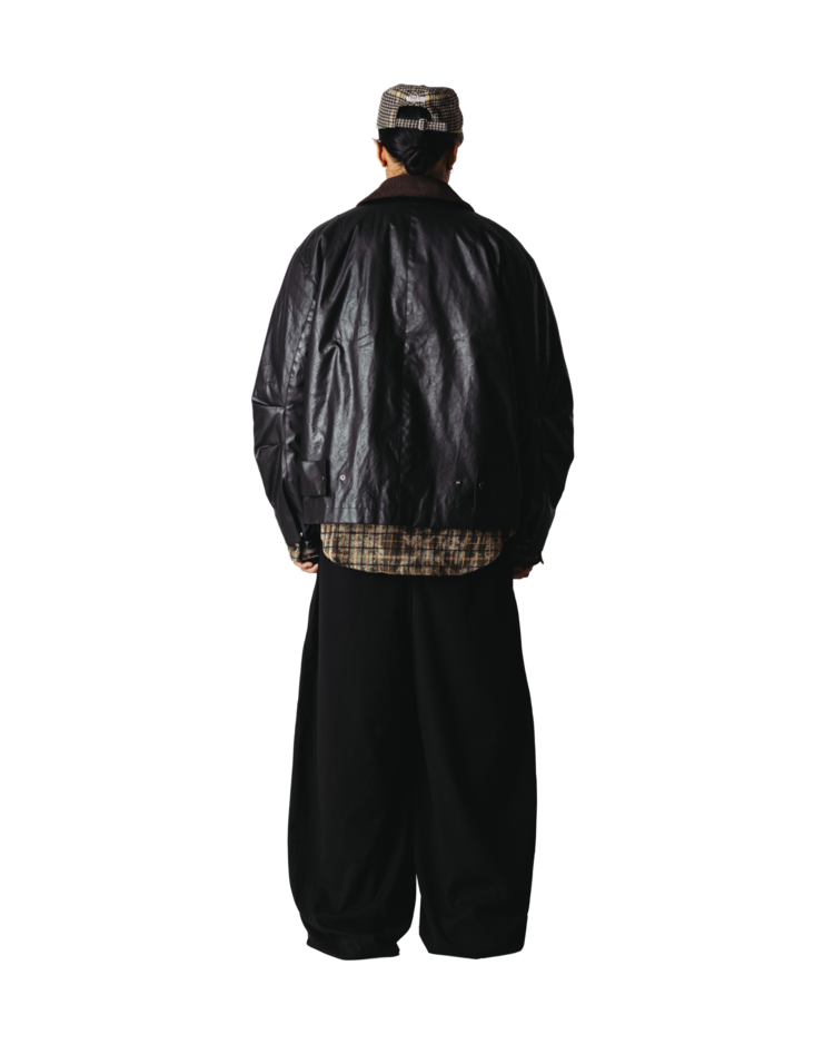 Woodbird Ping Waxed Short Jacket 'Black'