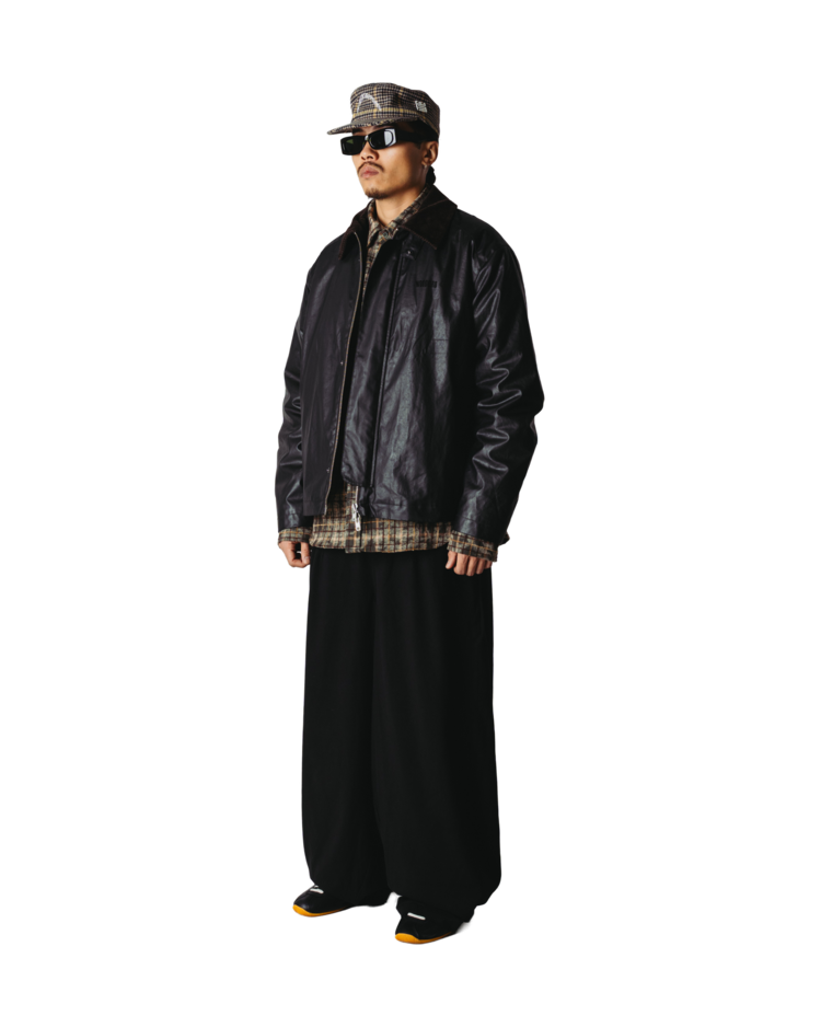 Woodbird Ping Waxed Short Jacket 'Black'