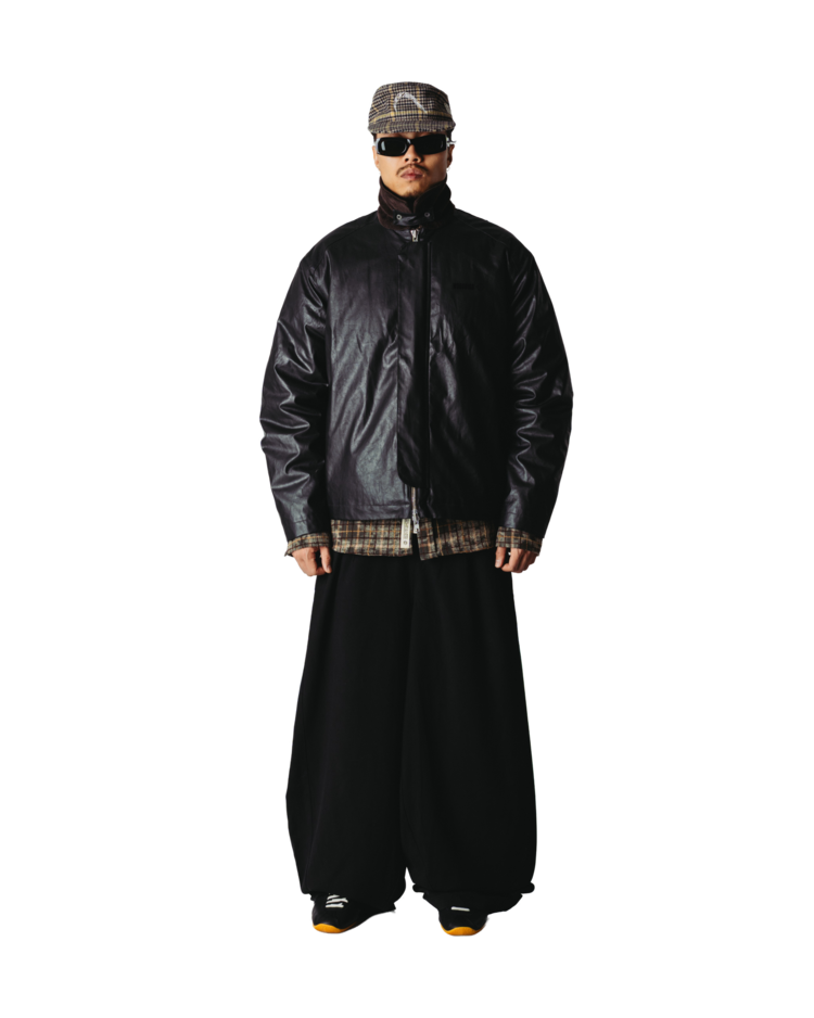 Woodbird Ping Waxed Short Jacket 'Black'