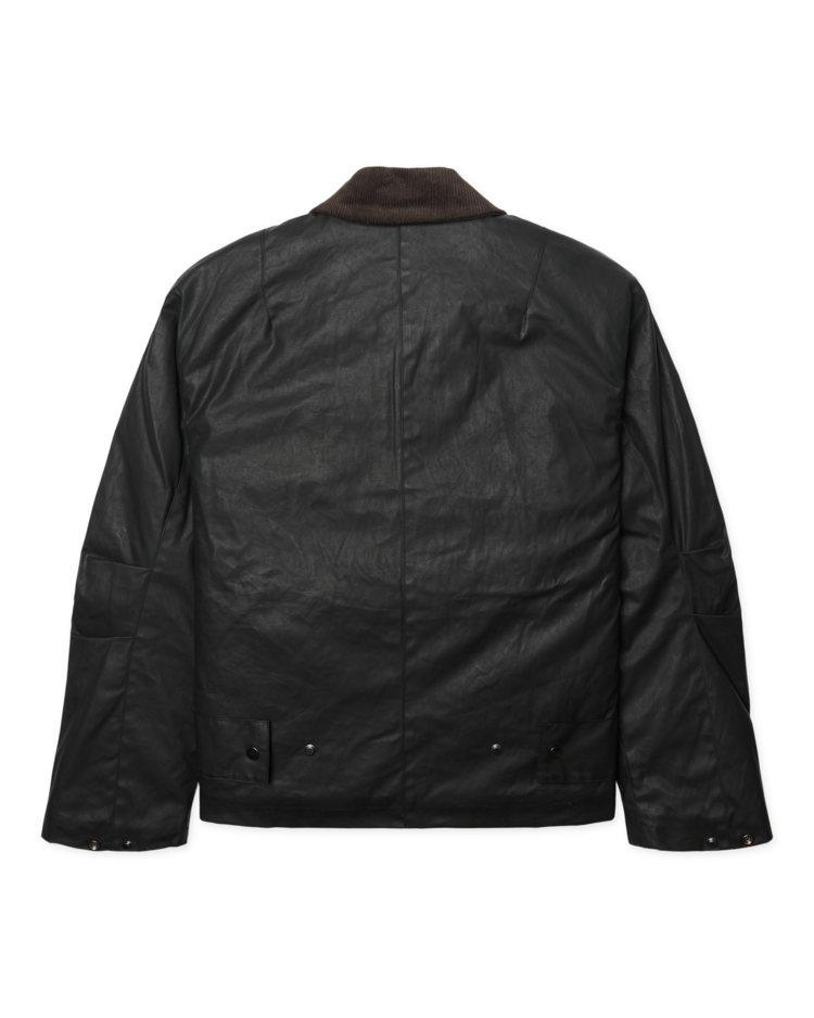 Woodbird Ping Waxed Short Jacket 'Black'