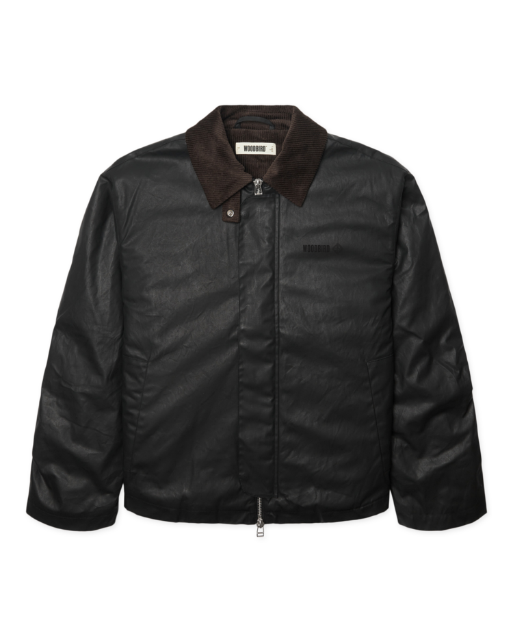 Woodbird Ping Waxed Short Jacket 'Black'