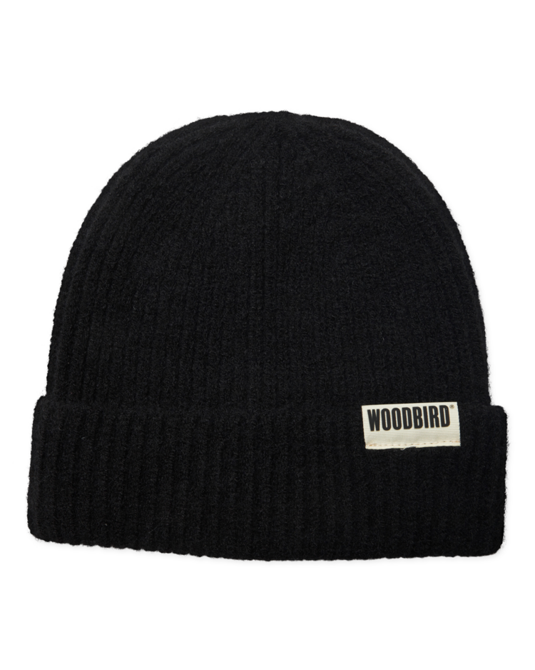 Woodbird Yeti Plated Beanie 'Black'