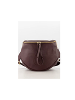 Romsa Romsa Crossbody Tas echt leer Burgundy