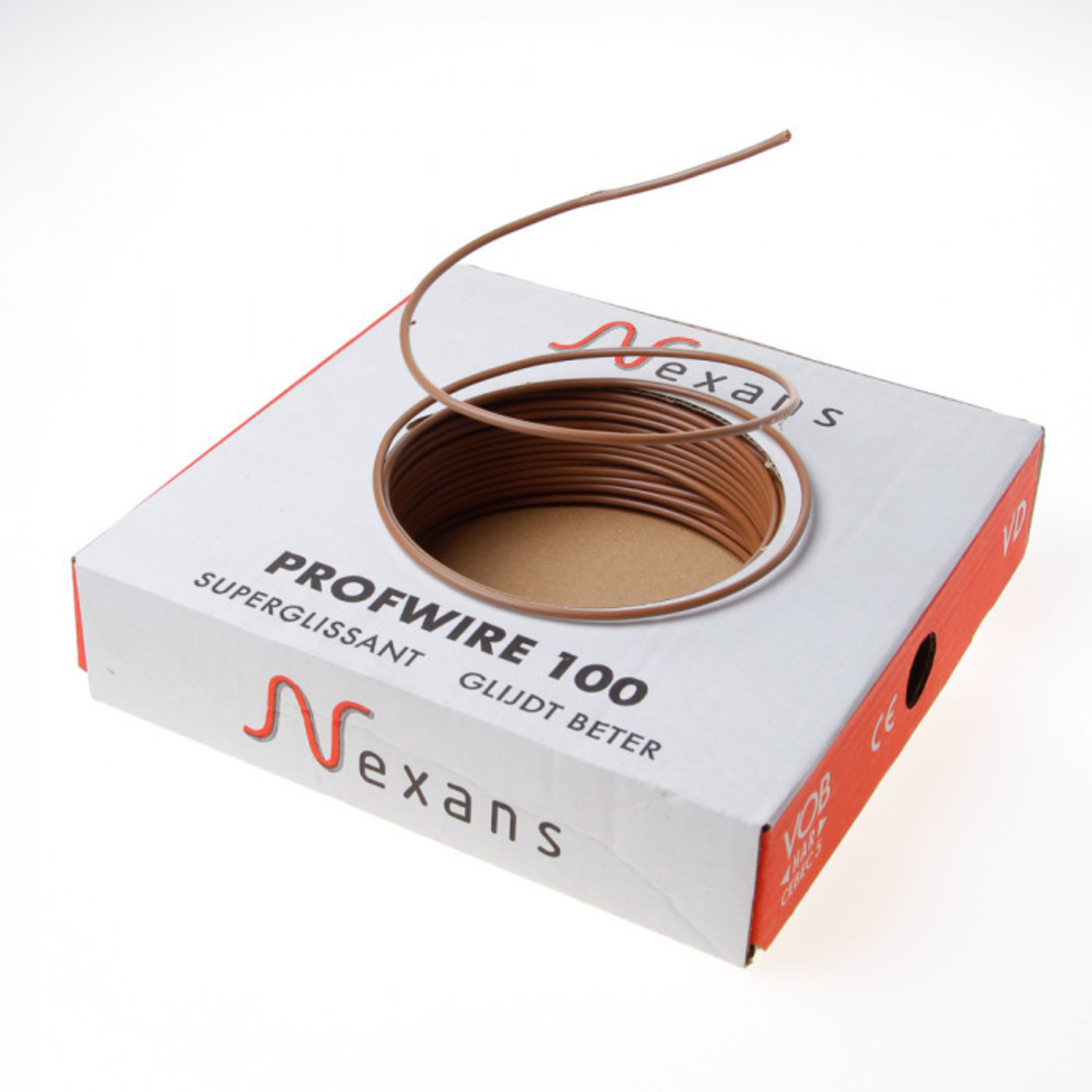 variabel expeditie Nylon Nexans Profwire kabel installatiedraad bruin 2.5mm² - Ten Wolde Tools
