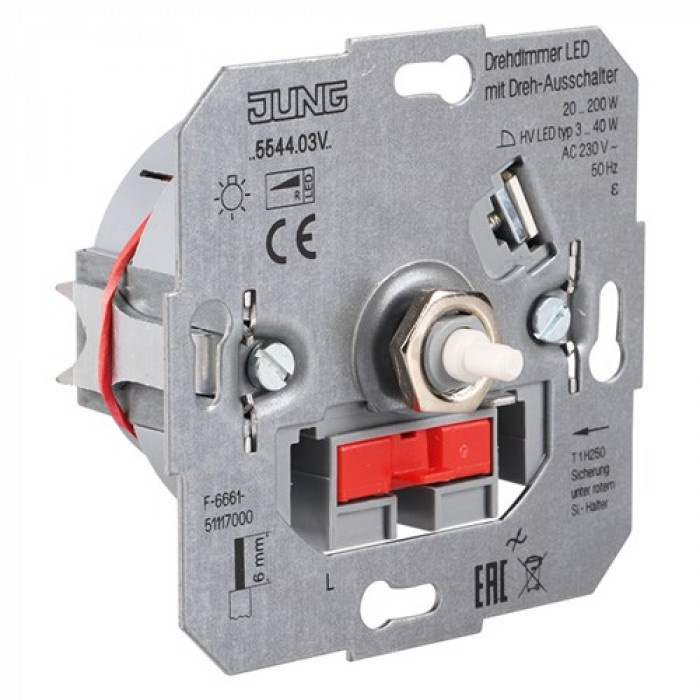 Jung Jung Dimmer element inbouw LED 340W/20200W draaiuit Ten