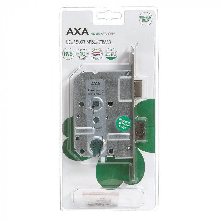 half acht Veroveren bezig Axa Axa deurslot cilinderloopslot - binnendeur - deur links &  rechtsdraaiend - Ten Wolde Tools