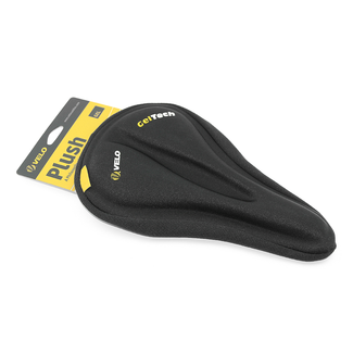 VELO VELO Bicycle Saddle Cover Medium Size Unisex Cut Zone Gel Tech Black