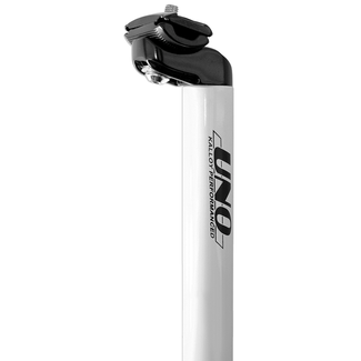 KALLOY UNO UNO TS 555 Bicycle Seatpost - 400mm Ø25.4 White