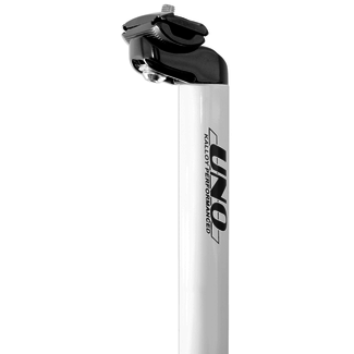 KALLOY UNO UNO TS 555 Bicycle Seatpost - 400mm Ø27.2 White