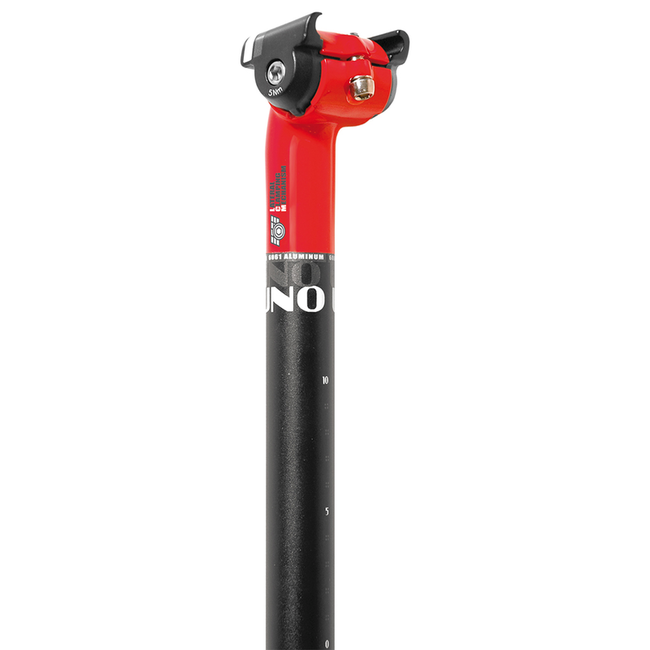 KALLOY UNO UNO TS 640 Bicycle Seatpost - 350mm Ø27.2 Red/Black