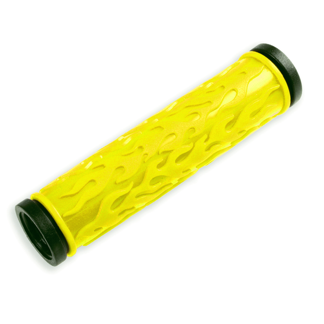 VELO Velo Bicycle Grips  Flame Kraton Yellow