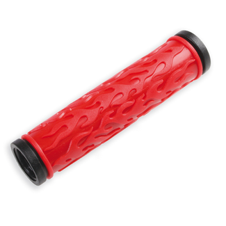 VELO Velo Bicycle Grips  Flame Kraton Red