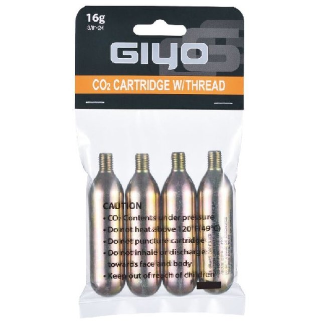 GIYO GIYO CO2 Cartridge 4X16g Set