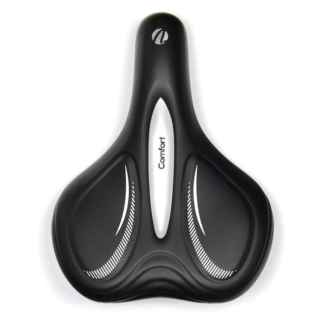 VELO VELO Bike Saddle Cruiser comfort Black Zone cut