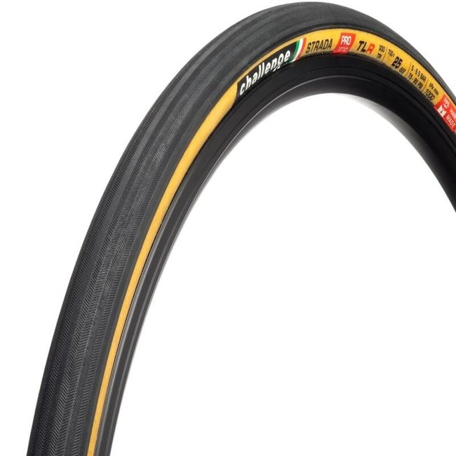 CHALLENGE CHALLENGE Bicycle Tyre Strada Pro 700X25 TR/TAN