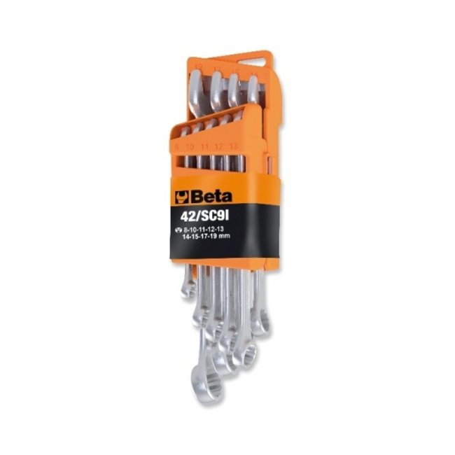 BETA BETA Set of 9 Combination Wrenches with Compact Support