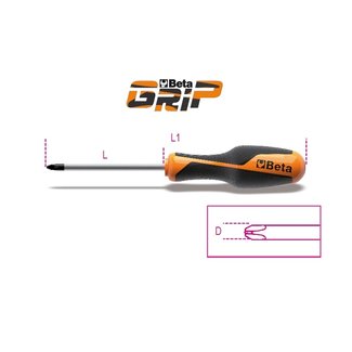 BETA BETA Crosshead Phillips® Screwdriver PH1x4,5x120